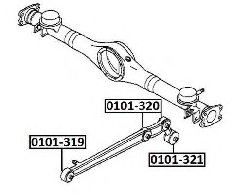 ASVA 0101-320 Control Arm-/Trailing Arm Bush